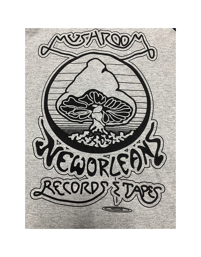 Mushroom Vintage Logo T-Shirt Raglan Grey and Red