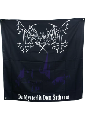 Mayhem De Mysteriis Dom Sathanas cloth flag 48"x48"