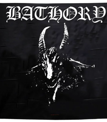 Bathory Goat cloth flag 48x48