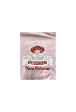 Mushroom Classic Logo Pullover Hoodie Pink