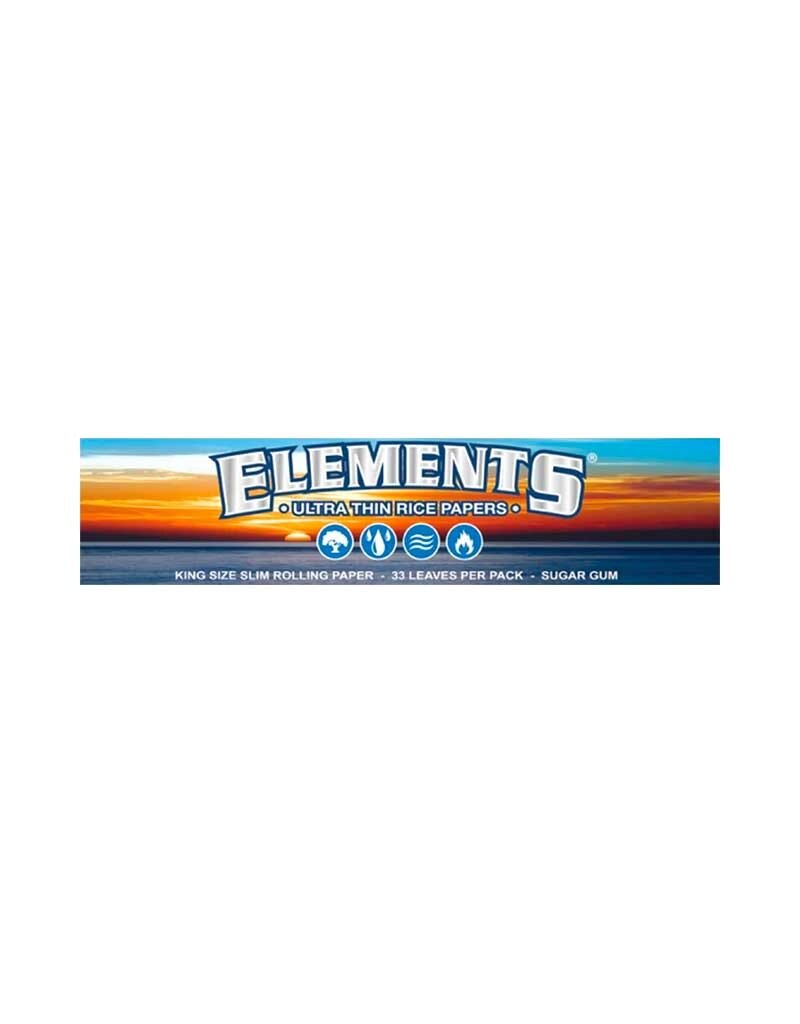 Elements Connoisseur King Size Slim Rolling Papers with Tips