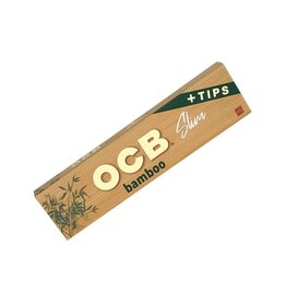 OCB Bamboo King Size Rolling Papers with Tips