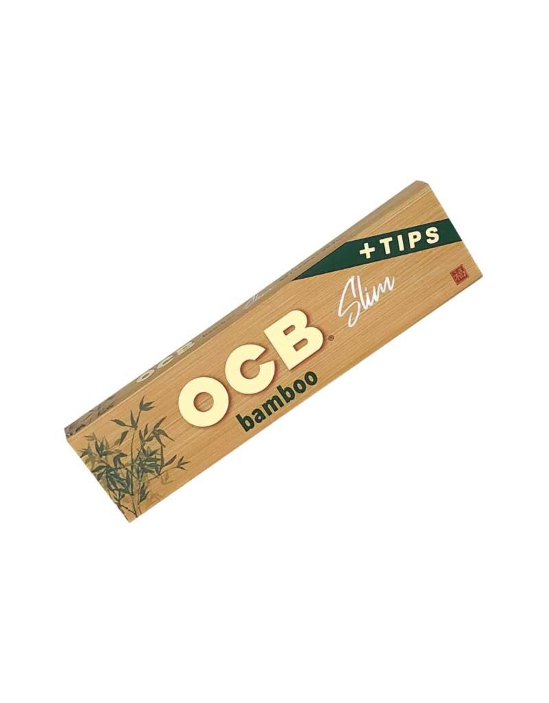 OCB Bamboo King Size Rolling Papers with Tips