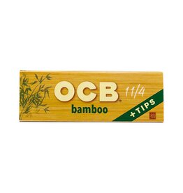 OCB Bamboo 1 1/4 Rolling Papers with Tips