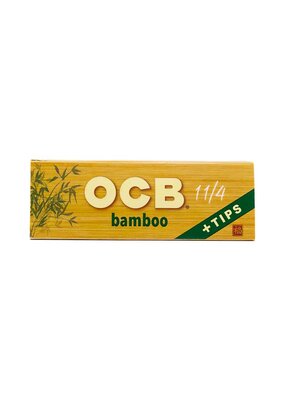 OCB Bamboo 1 1/4 Rolling Papers with Tips