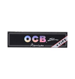 OCB Premium King Size Slim Rolling Papers with Tips