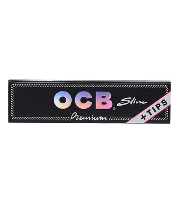 OCB OCB Premium King Size Slim Rolling Papers with Tips
