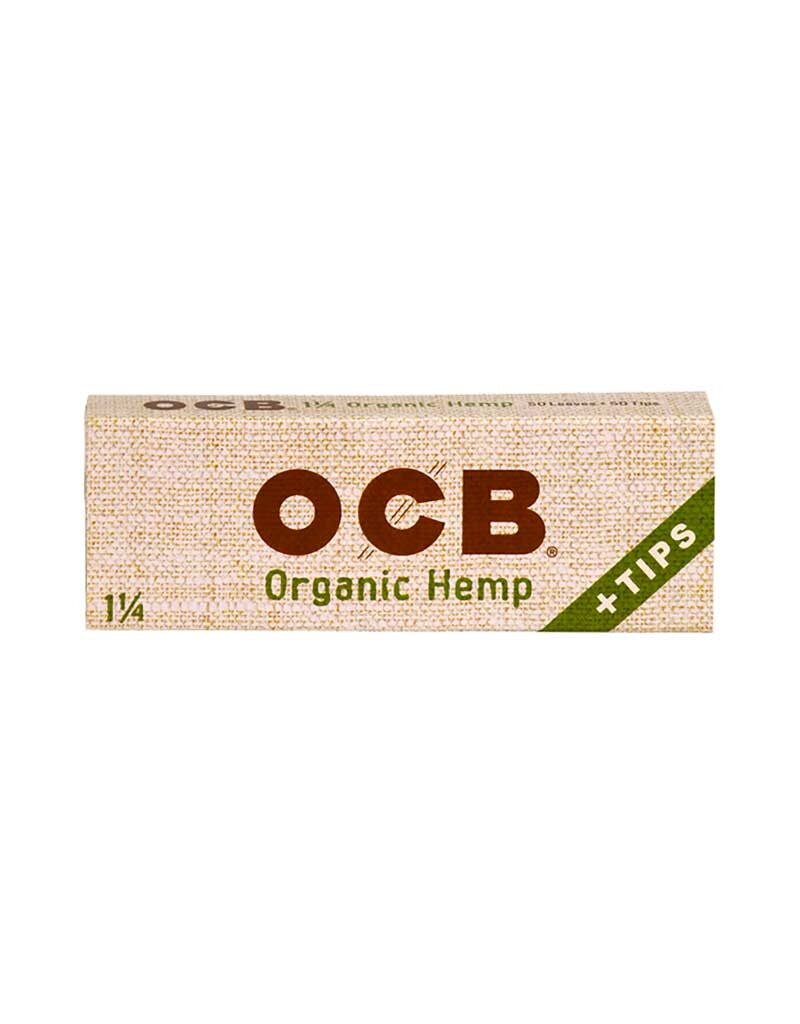 OCB Organic Hemp 1 1/4 Rolling Papers with Tips