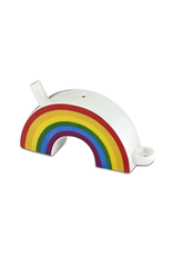 7" Roast and Toast Rainbow Ceramic Hand Pipe