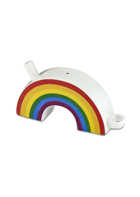 7" Roast and Toast Rainbow Ceramic Hand Pipe