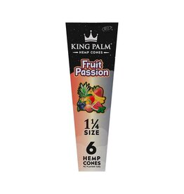King Palm Hemp 1 1/4 Flavored Cones Fruit Passion