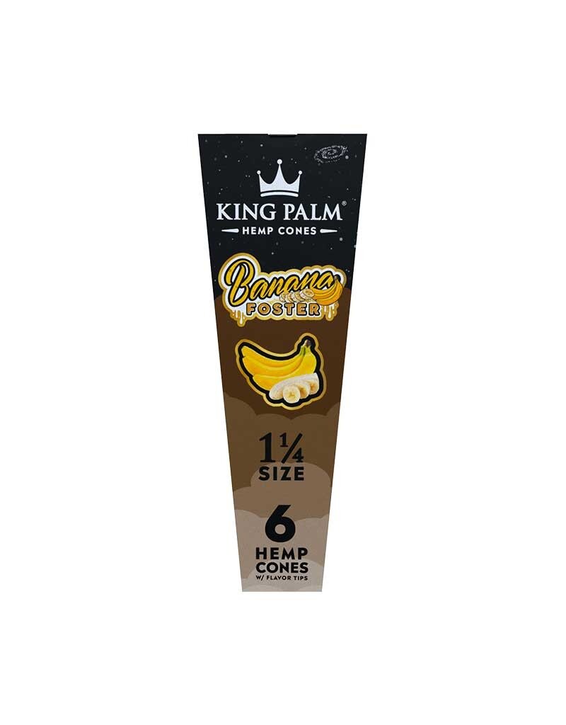King Palm Hemp 1 1/4 Flavored Cones Banana Foster