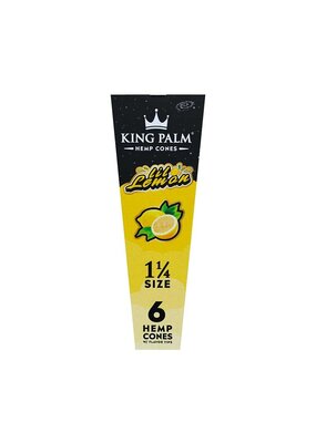 King Palm Hemp 1 1/4 Flavored Cones Lil Lemon