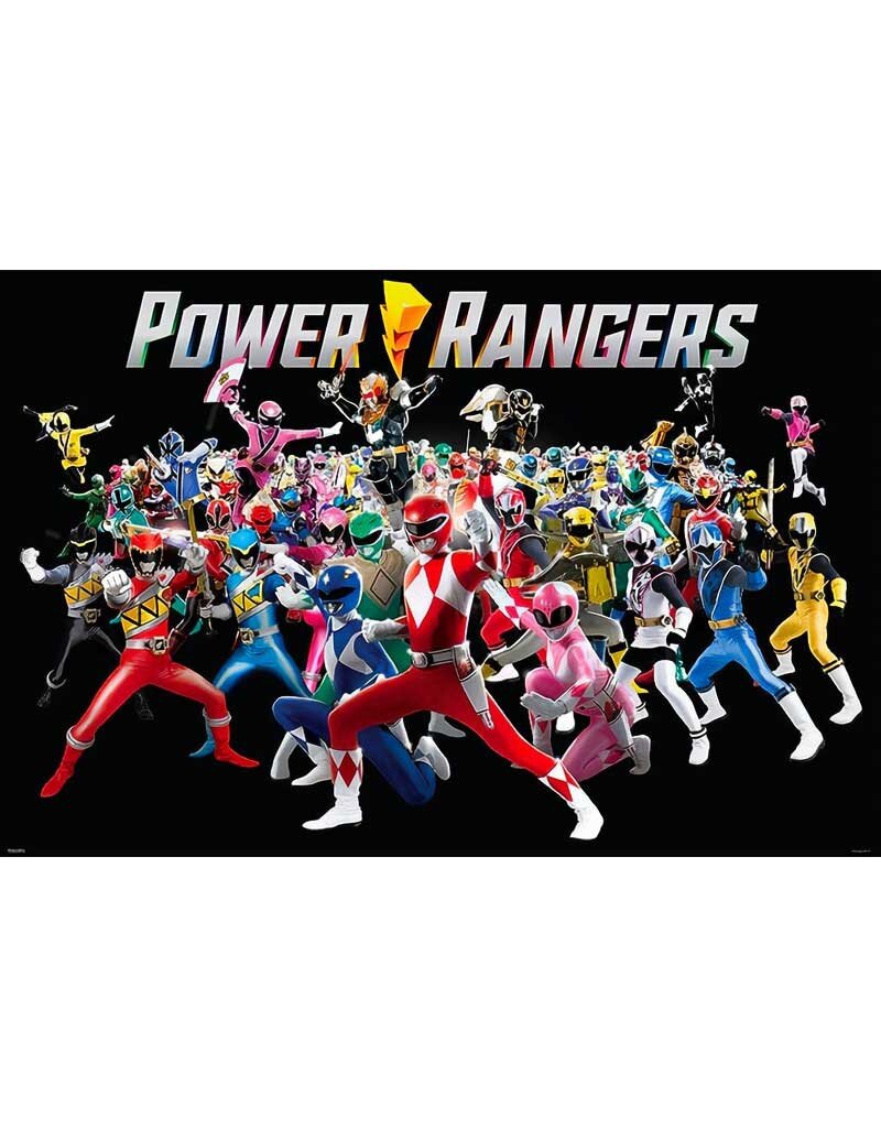 Power Rangers - Retro Group Poster 36"x24"