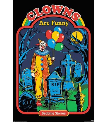 Steven Rhodes - Clowns Are Funny Poster 24"x36"