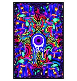 Shroom with a View Blacklight Poster 23"x35"