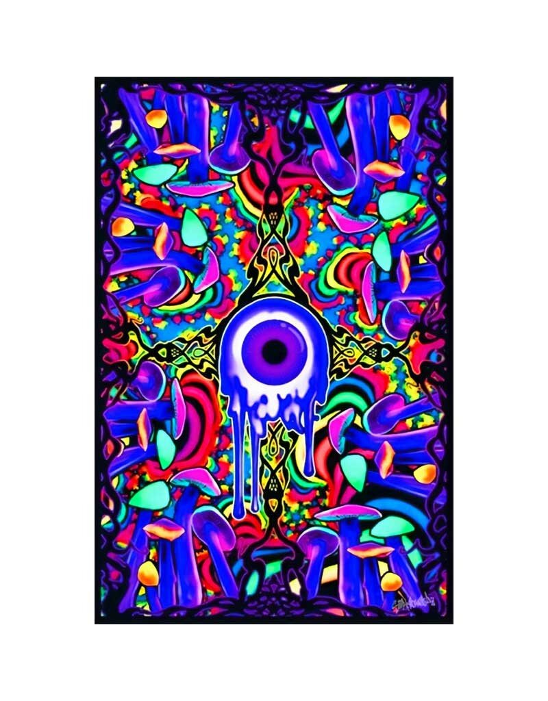 Shroom with a View Blacklight Poster 23"x35"