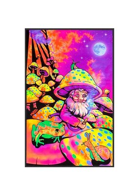 Mushroom Man Blacklight Poster 23"x35"