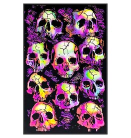 Wall of Skulls Blacklight Poster 23"x35"