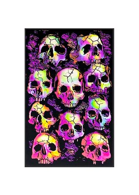 Wall of Skulls Blacklight Poster 23"x35"