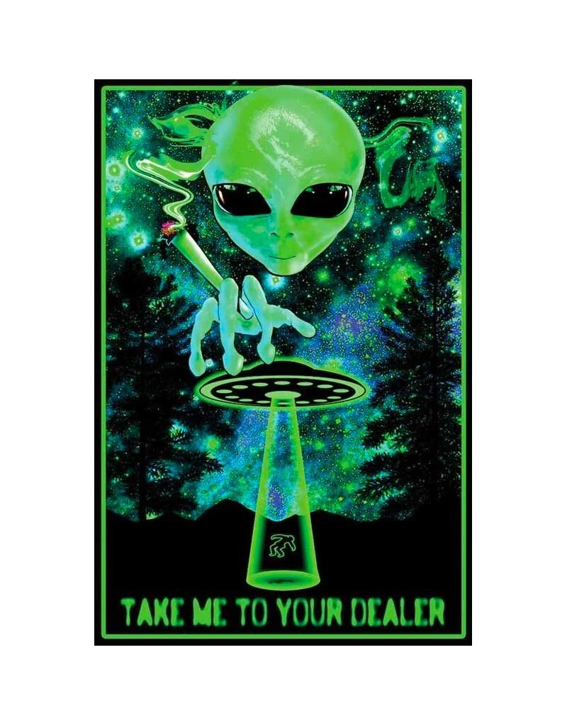 Take Me to Your Dealer Blacklight Poster 23"x35"