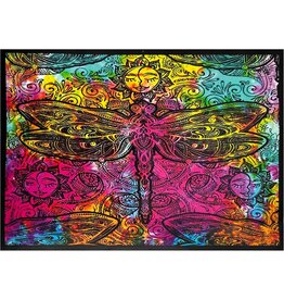 Sun with Dragonfly Tapestry Tie Dye