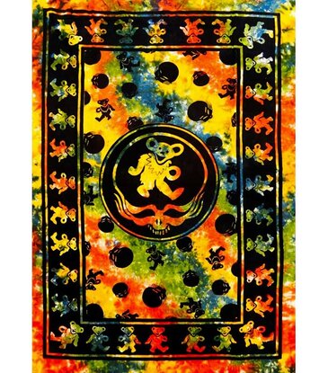 Dancing Bears Tapestry Tie Dye