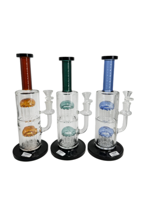 12" Double Stack Tree Perc Water Pipe