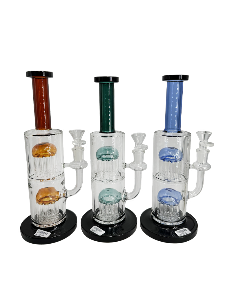 12" Double Stack Tree Perc Water Pipe