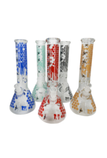 14" Honeycomb Graphic Beaker Water Pipe