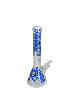 14" Honeycomb Graphic Beaker Water Pipe