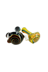 4.5" Rainbow Line work and Spiral Cap Hand Pipe