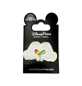 Mickey Hands Pride Rainbow Hat Pin / Lapel Pin