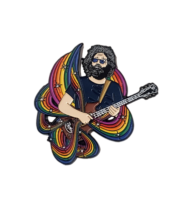 Trading Pins Rainbow Jerry Garcia Hat Pin / Lapel Pin