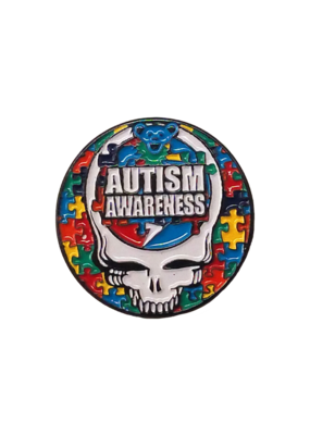 Grateful Dead Autism Awareness Hat Pin / Lapel Pin