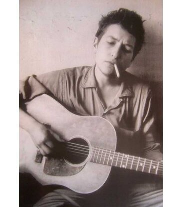 Bob Dylan Guitar/Cigarette Poster 24" x 36"