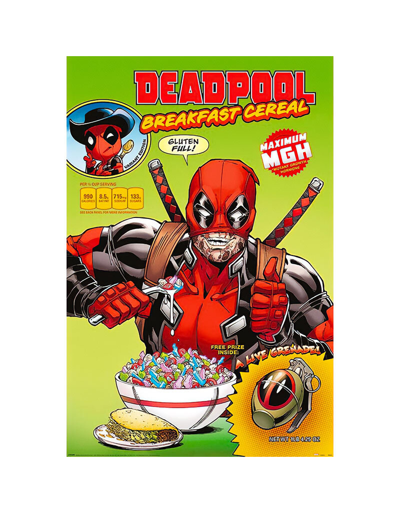 Deadpool - Cereal Comic Poster 24" x 36"