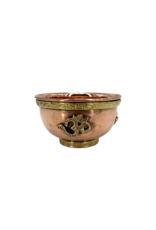 Om Symbol Copper Offering Bowl 3"D