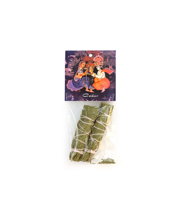 Prabhuji's Gifts Cedar Smudge Stick - 2 Mini Bundles
