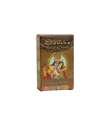 Prabhuji's Gifts Calming Oatmeal Soap - Travel Size 1oz. (30g)