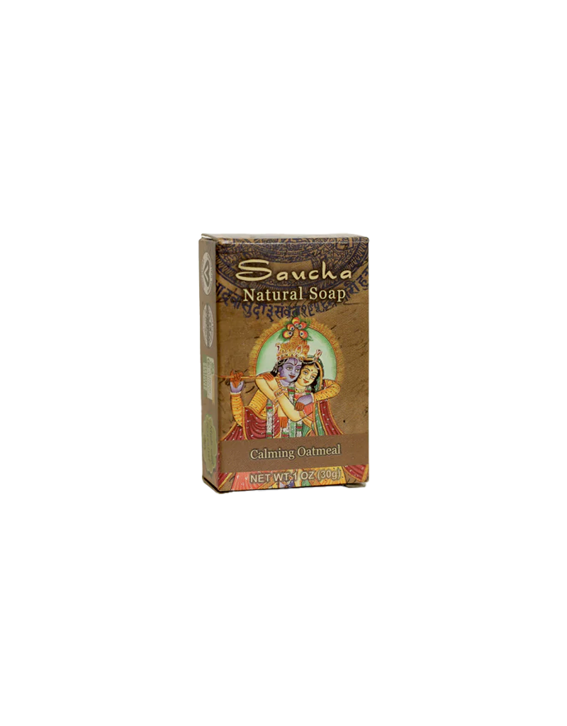 Saucha Calming Oatmeal Soap - Travel Size 1oz. (30g)