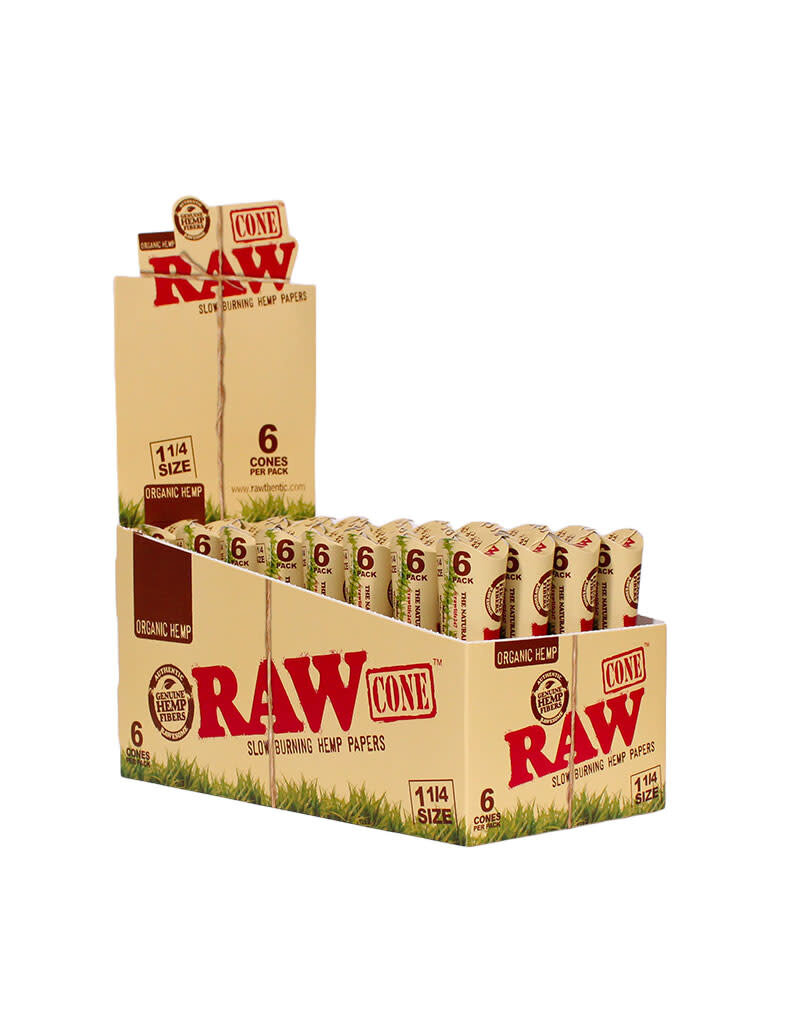 RAW Organic Hemp 1 1/4 Cones