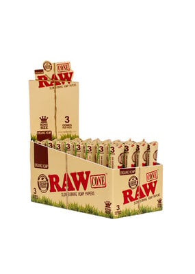 RAW Organic Hemp King Size Cones