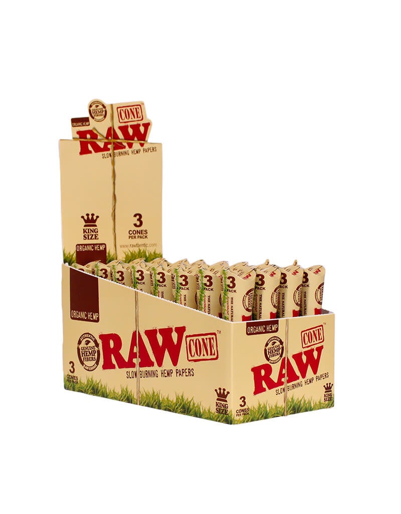 RAW Organic Hemp King Size Cones