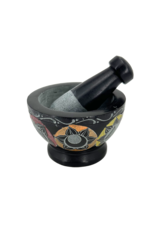 Seven Chakra Mortar and Pestle 3.5"D