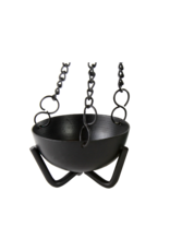 Small Black Hanging Cauldron Burner