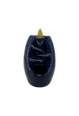 Ceramic Backflow  Incense Burner Blue