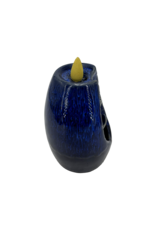 Ceramic Backflow  Incense Burner Blue