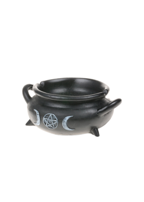 Cast Iron Cauldron with Handle - Incense Burner, Candle Holder, Smudge Pot