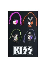 KISS - 4 Faces Blacklight Poster 23" x 35"